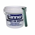Tanner #6-32 x 2-1/2in Machine Screws, Flat Head, Slotted Drive, Steel, Zinc Plated 4000 Pieces/Bucket TB-772